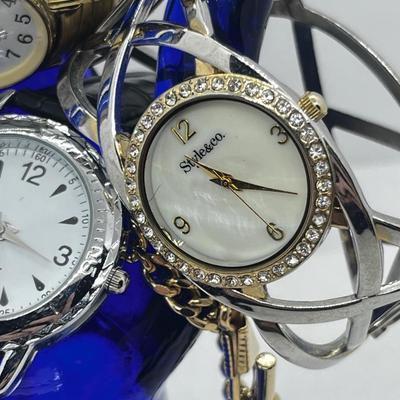 LOT 209J: 10K Gold Filled Ladies Bulova Watch, Vintage 17 Jewel Watch, Goldtone Pocket Watch Chain and More!