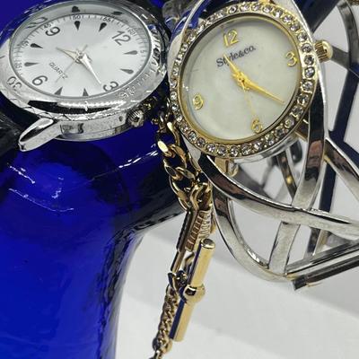 LOT 209J: 10K Gold Filled Ladies Bulova Watch, Vintage 17 Jewel Watch, Goldtone Pocket Watch Chain and More!