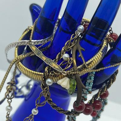 LOT 217J: 12K Gold Filled and Pearl Bracelet, Twig Bar and Bead Bracelet and More!