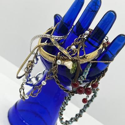 LOT 217J: 12K Gold Filled and Pearl Bracelet, Twig Bar and Bead Bracelet and More!