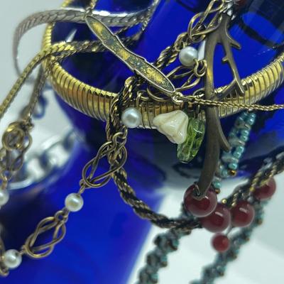 LOT 217J: 12K Gold Filled and Pearl Bracelet, Twig Bar and Bead Bracelet and More!