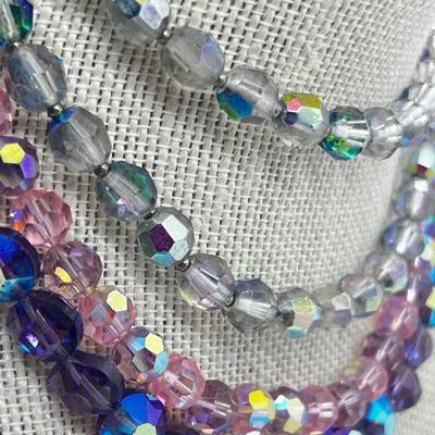LOT 218J: Crystal and Glass Beaded Necklaces - Monet and More!