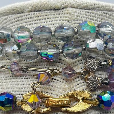 LOT 218J: Crystal and Glass Beaded Necklaces - Monet and More!