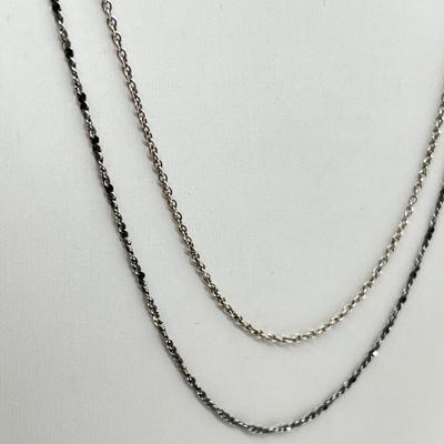 LOT 223J: Sterling Chains - 5.7 Grams