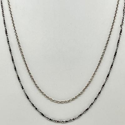 LOT 223J: Sterling Chains - 5.7 Grams