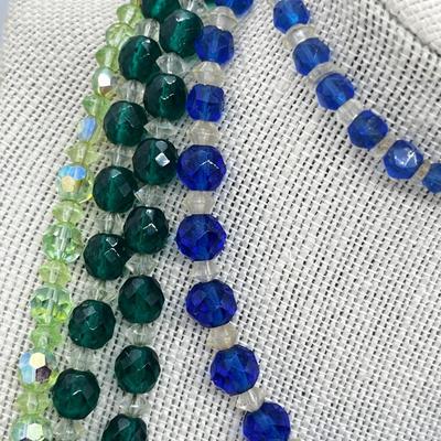 LOT 230J: Vibrant Crystal and Glass Beaded Necklaces