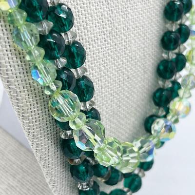 LOT 230J: Vibrant Crystal and Glass Beaded Necklaces