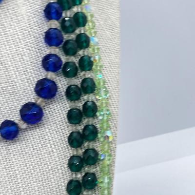 LOT 230J: Vibrant Crystal and Glass Beaded Necklaces
