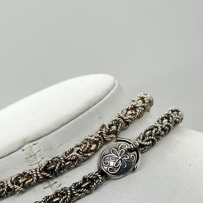 LOT 236J: Sterling Coin Pendant and Chain - 88.4 GTW