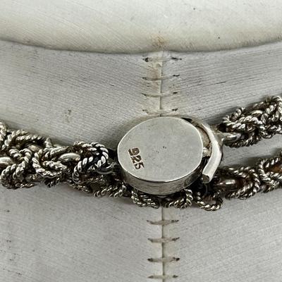 LOT 236J: Sterling Coin Pendant and Chain - 88.4 GTW