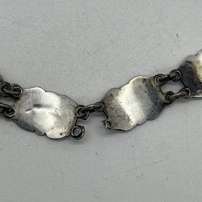LOT 244J: Sian Sterling 7" Bracelet and Kwang An Sterling Brooch/Pin - 18 GTW