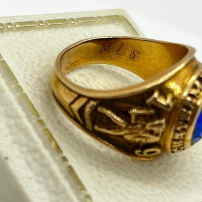 LOT 251J: 10K Yellow Gold 1967 Class Ring - 11 GTW