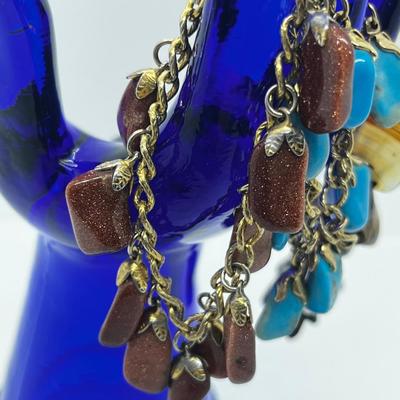 LOT 263J: Unique Vintage Assorted Stone Bracelets