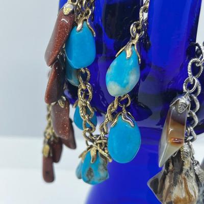 LOT 263J: Unique Vintage Assorted Stone Bracelets