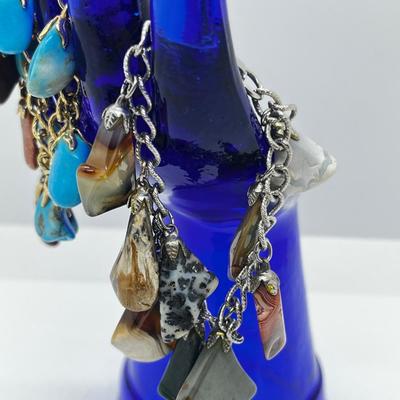 LOT 263J: Unique Vintage Assorted Stone Bracelets