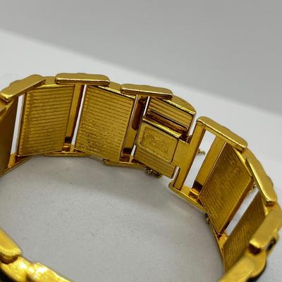 LOT 264J: Fabulous Vintage Damascene 7.5" Bracelet with 29.5" Goldtone Necklace