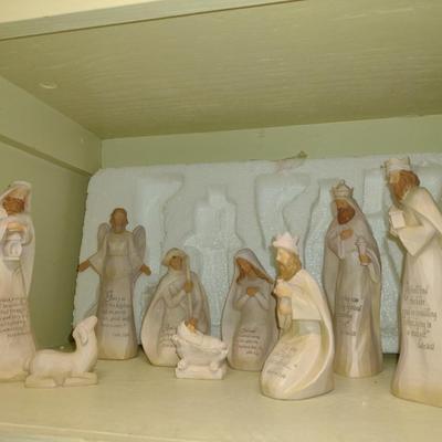 Nine Piece Nativity Set- No Box