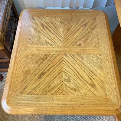 Oak & Glass Console Table and Side Table (SR-BBL)