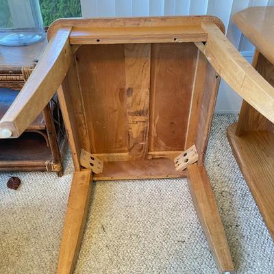 Oak & Glass Console Table and Side Table (SR-BBL)
