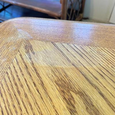 Oak & Glass Console Table and Side Table (SR-BBL)