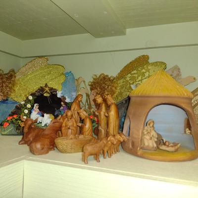 Collection of Nativity Scenes/Christmas Decor