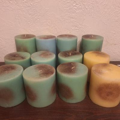 Sale Photo Thumbnail #280: milk crate is included. The candles are large, they don't seem to have a smell while sitting so probably no smell when burning.