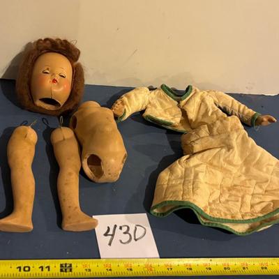 Vintage Doll in Pieces