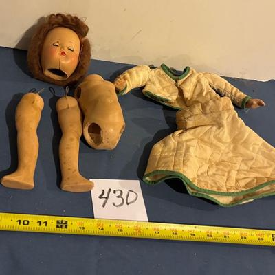 Vintage Doll in Pieces
