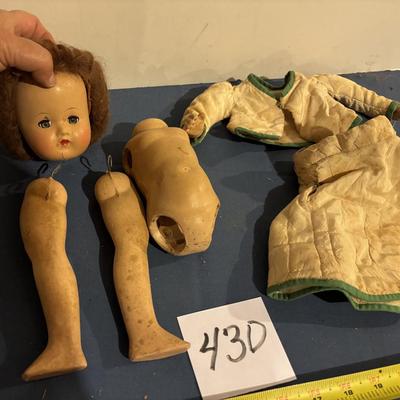 Vintage Doll in Pieces