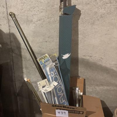 Box Of Curtain Rods and More