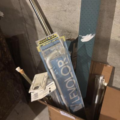 Box Of Curtain Rods and More