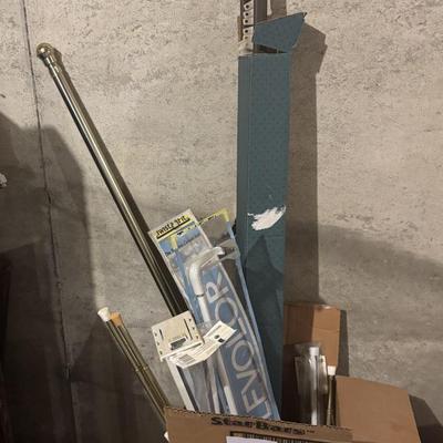 Box Of Curtain Rods and More