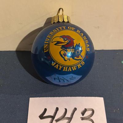 Vintage Jayhawk Christmas Bulb