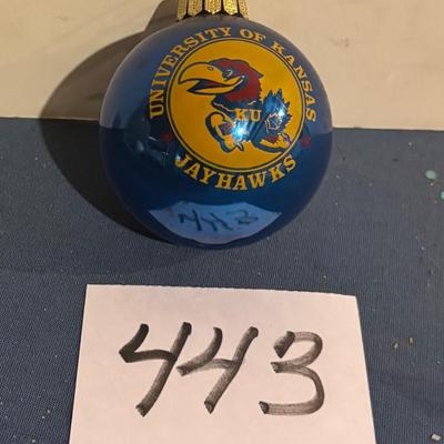 Vintage Jayhawk Christmas Bulb