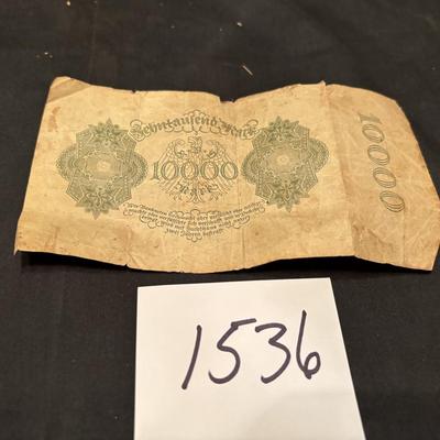 German 10,000 Mark Reichsbanknote