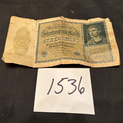German 10,000 Mark Reichsbanknote