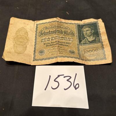 German 10,000 Mark Reichsbanknote