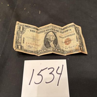 1935A Hawaiian Silver Certificate $1