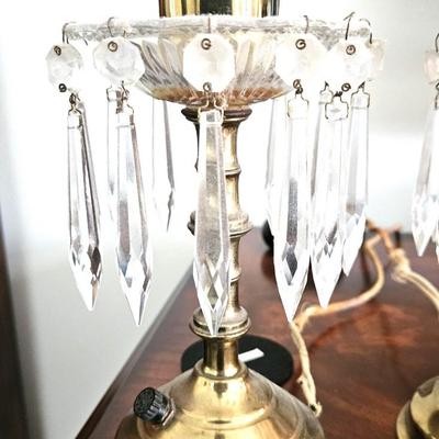 2 Vintage Boudoir Lamps