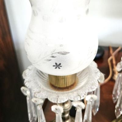 2 Vintage Boudoir Lamps