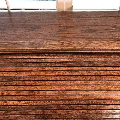 Slight Furniture Vintage Oak Crest Roll-Top Desk