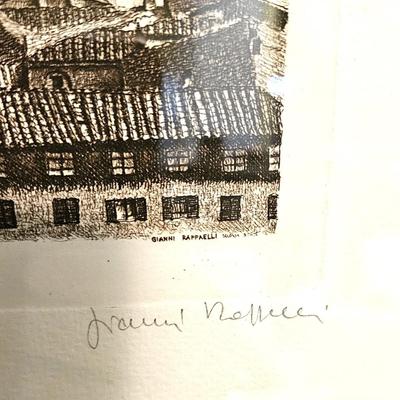 Vintage European Cityscape Print
