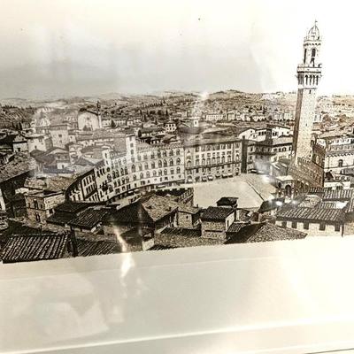 Vintage European Cityscape Print