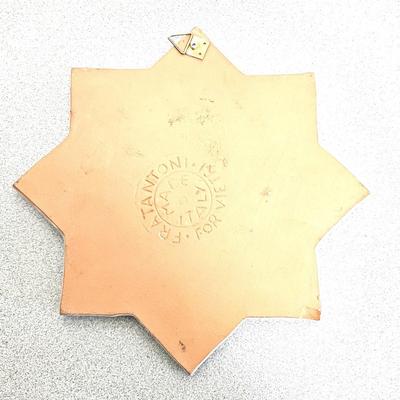 3 Piece Italian Hand -Painted Ceramic Sun Plaques