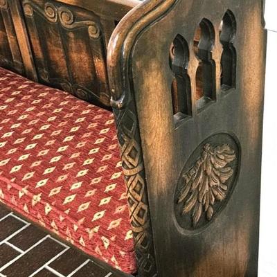 Renaissance Revival Hall Bench