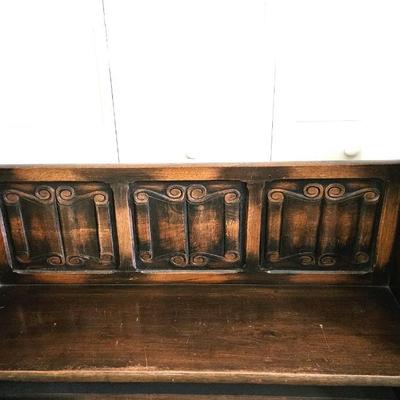 Renaissance Revival Hall Bench