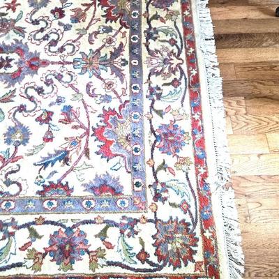 Handmade Wool Rug With an Oriental Design