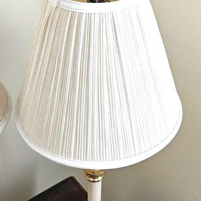 2 Vintage Modern Candlestick Table Lamps