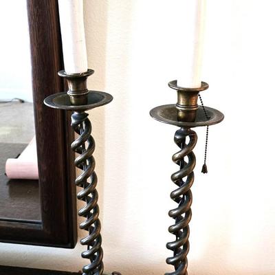 Vintage Candlesticks with a Barley Twist