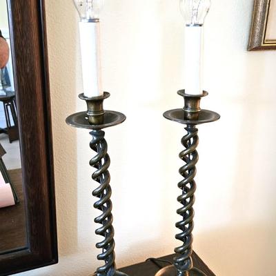 Vintage Candlesticks with a Barley Twist